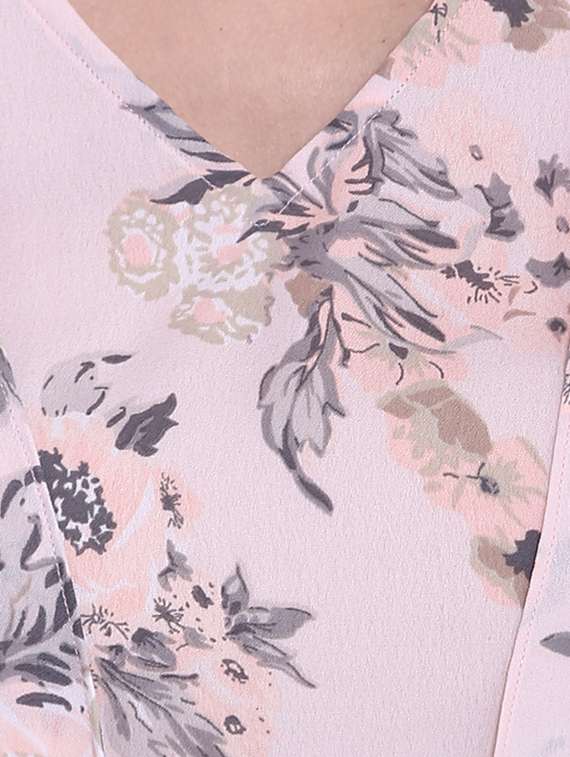 floral tunic with attached shrug - 15514979 -  Standard Image - 3