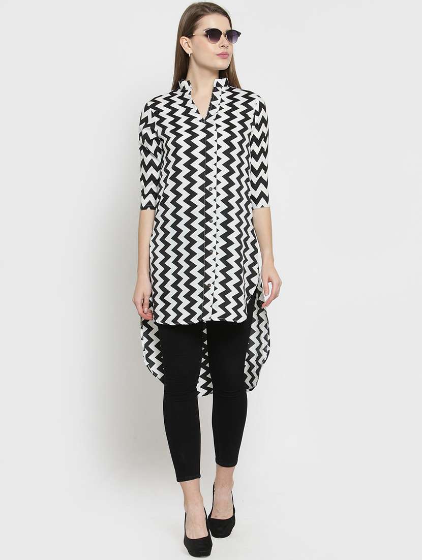 women's high-low kurta - 15515838 - Standard Image - 3