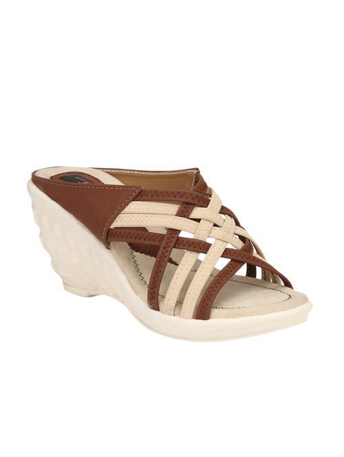 brown slip on wedges - 15516027 -  Standard Image - 0