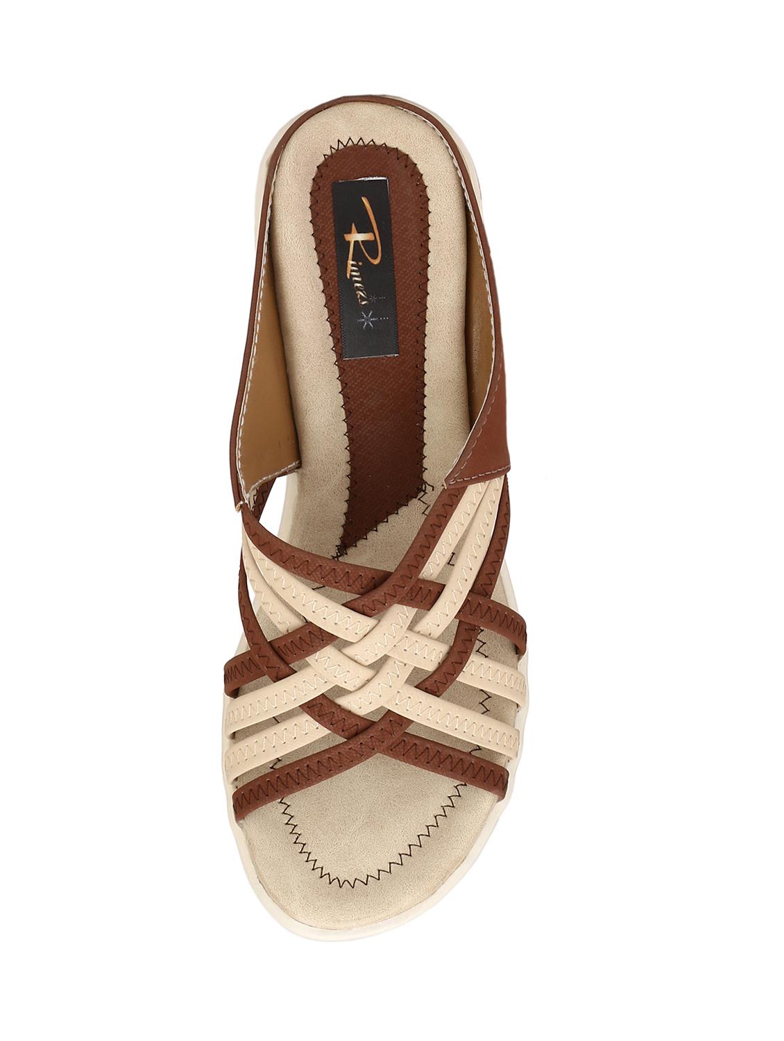 brown slip on wedges - 15516027 - Standard Image - 3