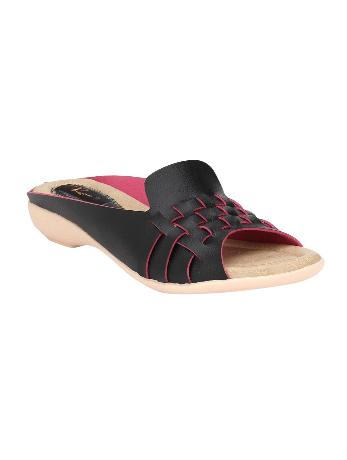 black slip on wedges - 15516086 -  Zoom Image - 0
