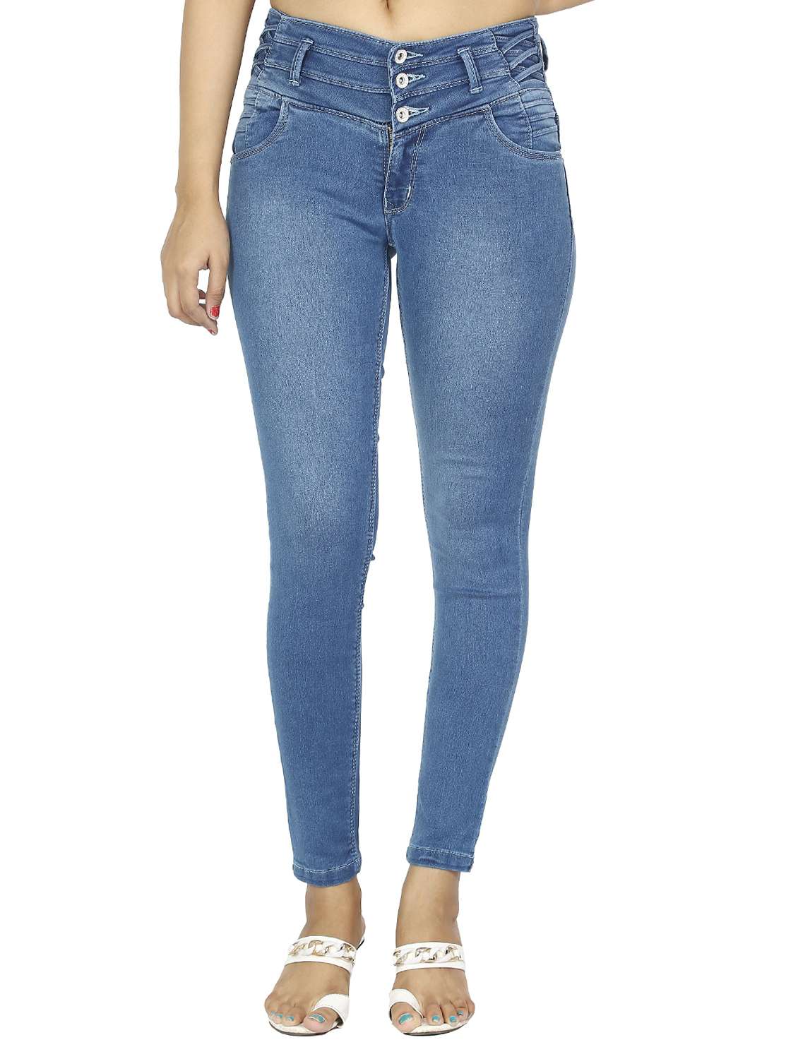 women's plain skinny fit jeans