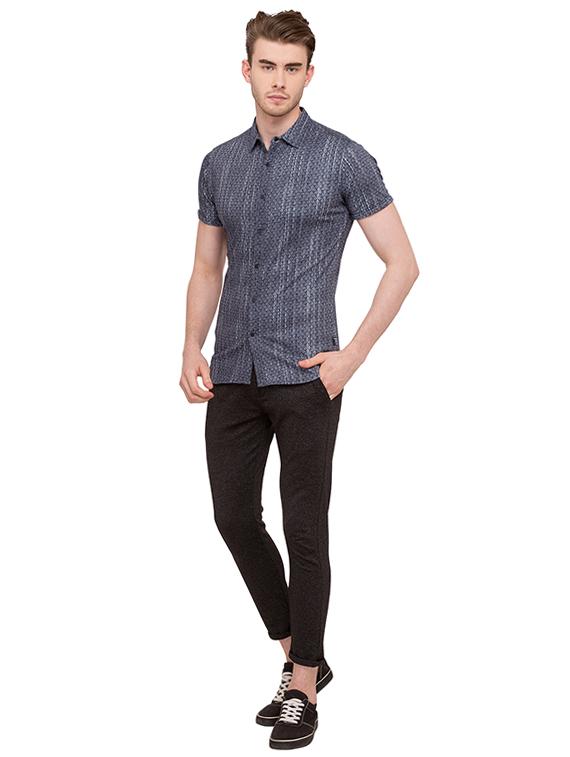 blue cotton casual shirt - 15518953 - Standard Image - 3