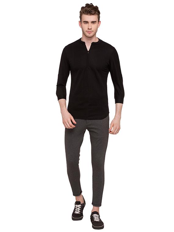 black cotton tshirt - 15518954 - Standard Image - 3