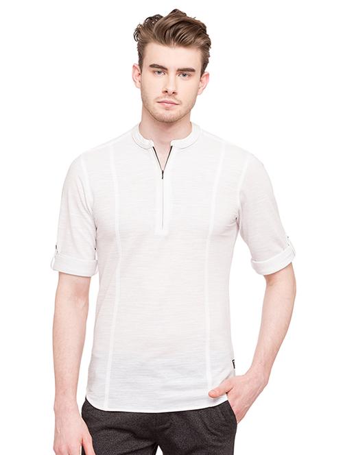 white cotton tshirt - 15518955 - Standard Image - 0