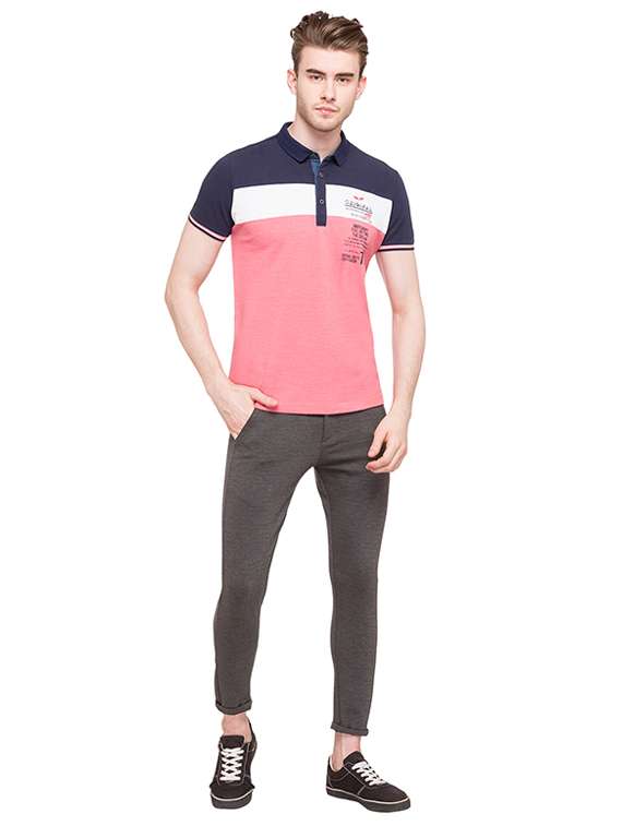 pink cotton polo t-shirt - 15519097 -  Standard Image - 3