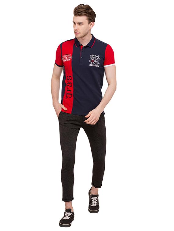 blue cotton front print t-shirt - 15519099 - Standard Image - 3