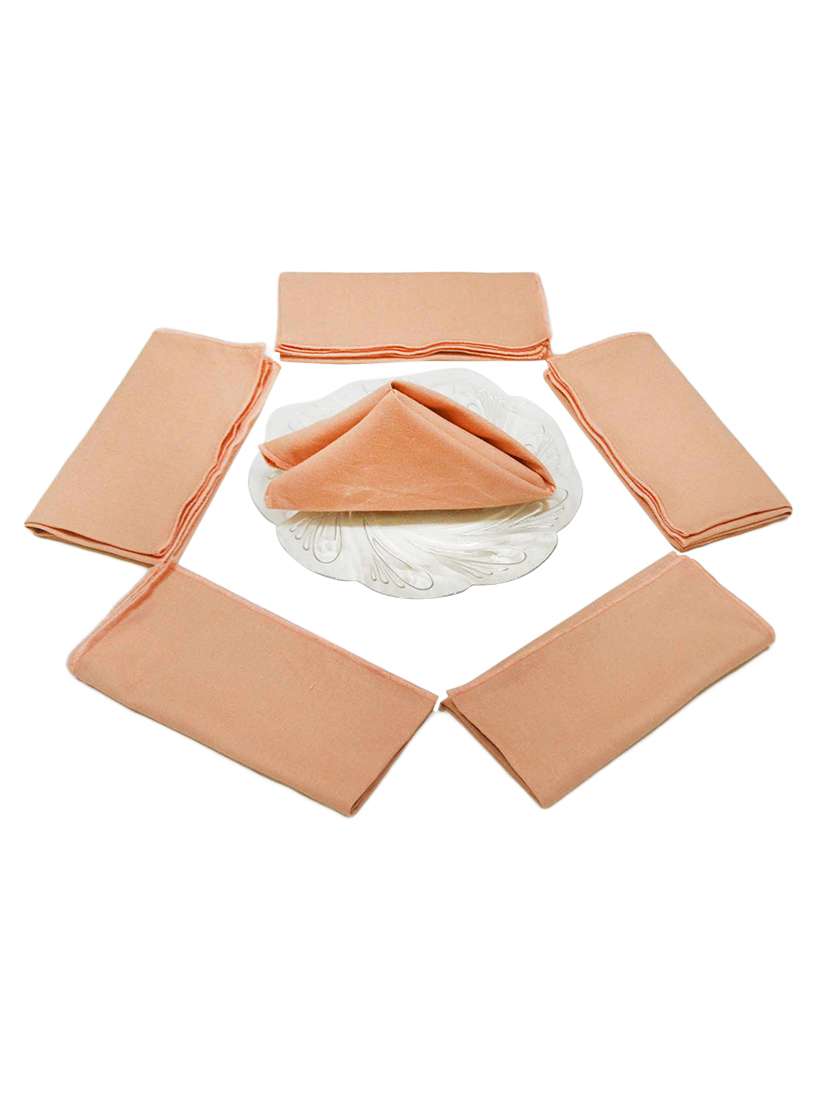 table napkins with embroidered border set of 6 pc