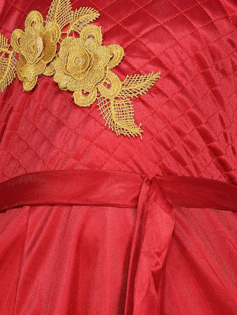 red polyester party gown - 15527860 -  Standard Image - 3