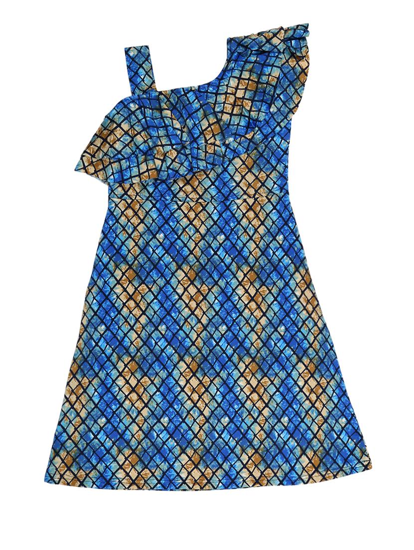 blue cotton blend frock - 15527862 - Zoom Image - 0