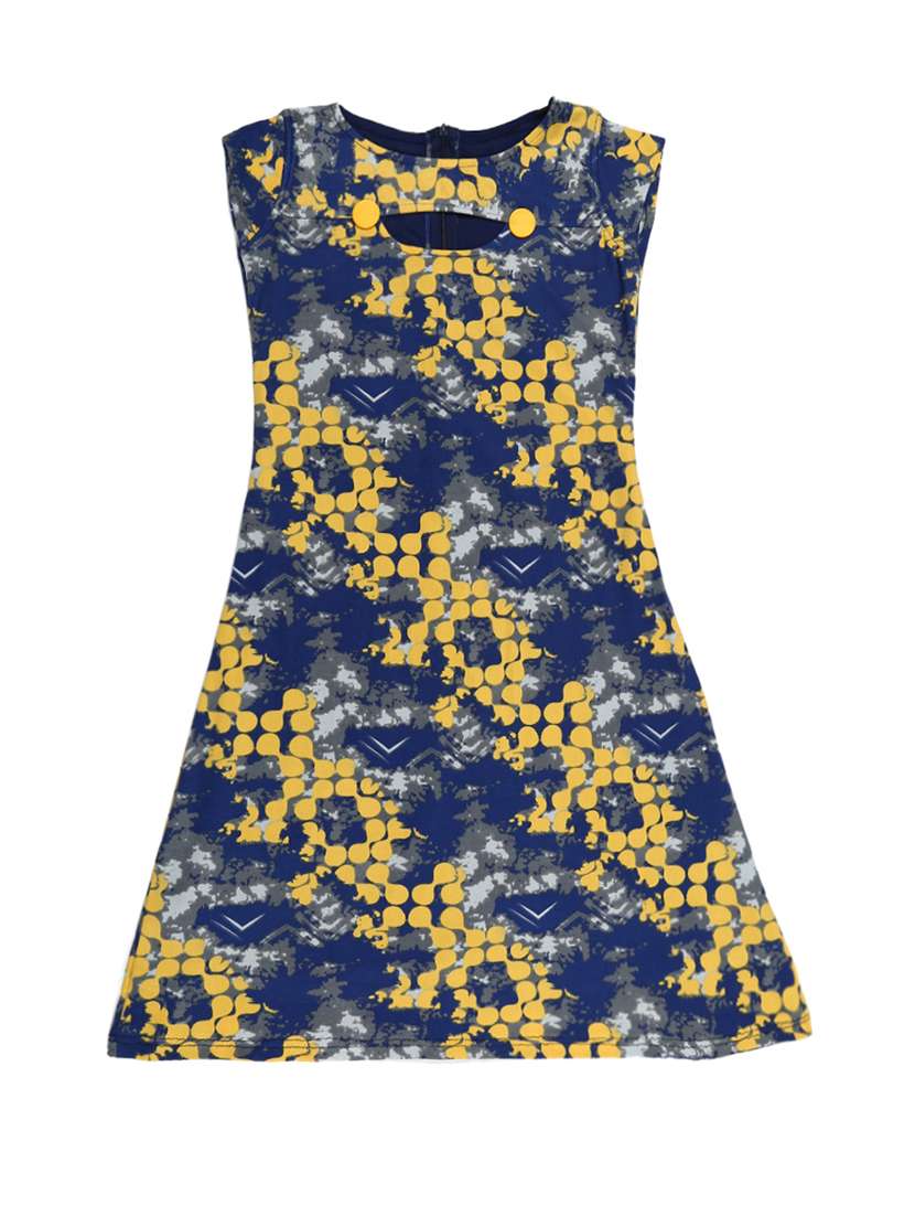 multi colored cotton blend frock - 15527867 - Zoom Image - 0