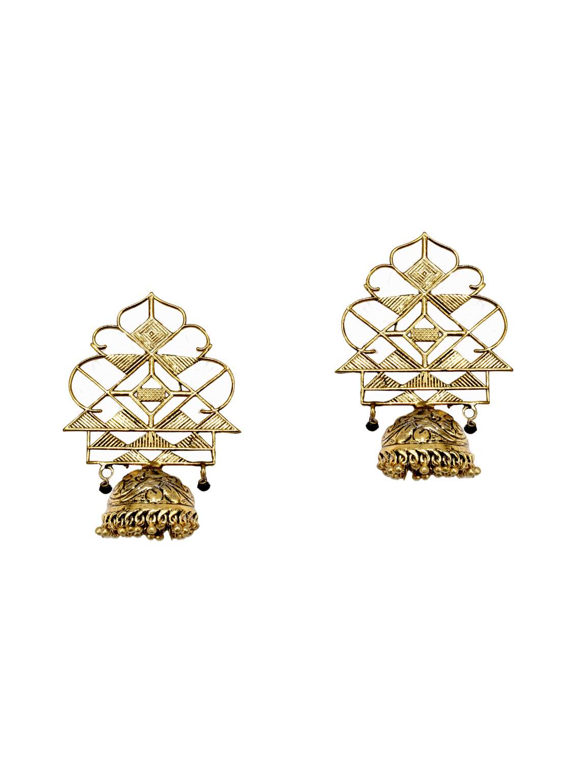 gold tone jhumka