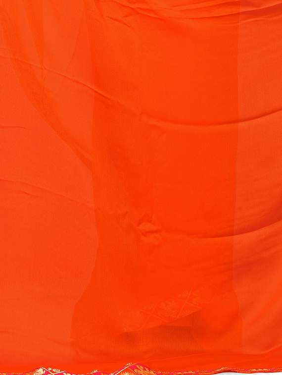 lace bordered saree with blouse - 15529541 -  Standard Image - 3