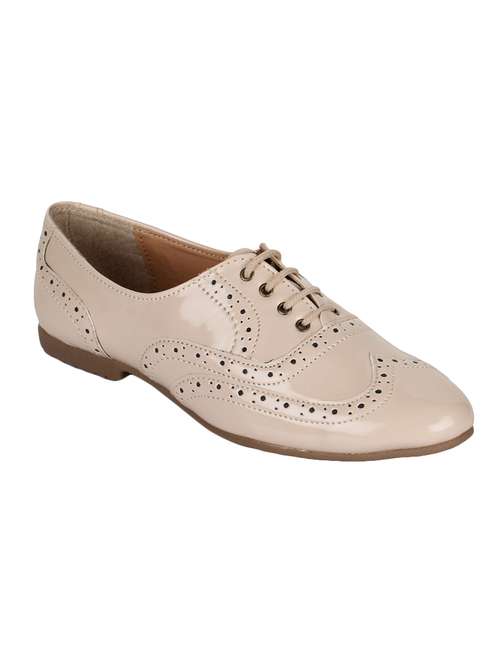 beige lace-up casual shoes - 15533404 -  Standard Image - 0
