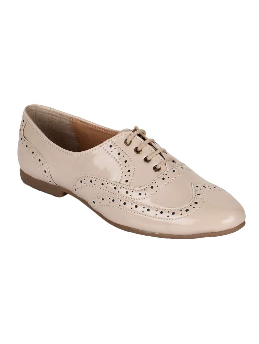 beige lace-up casual shoes - 15533404 -  Zoom Image - 0