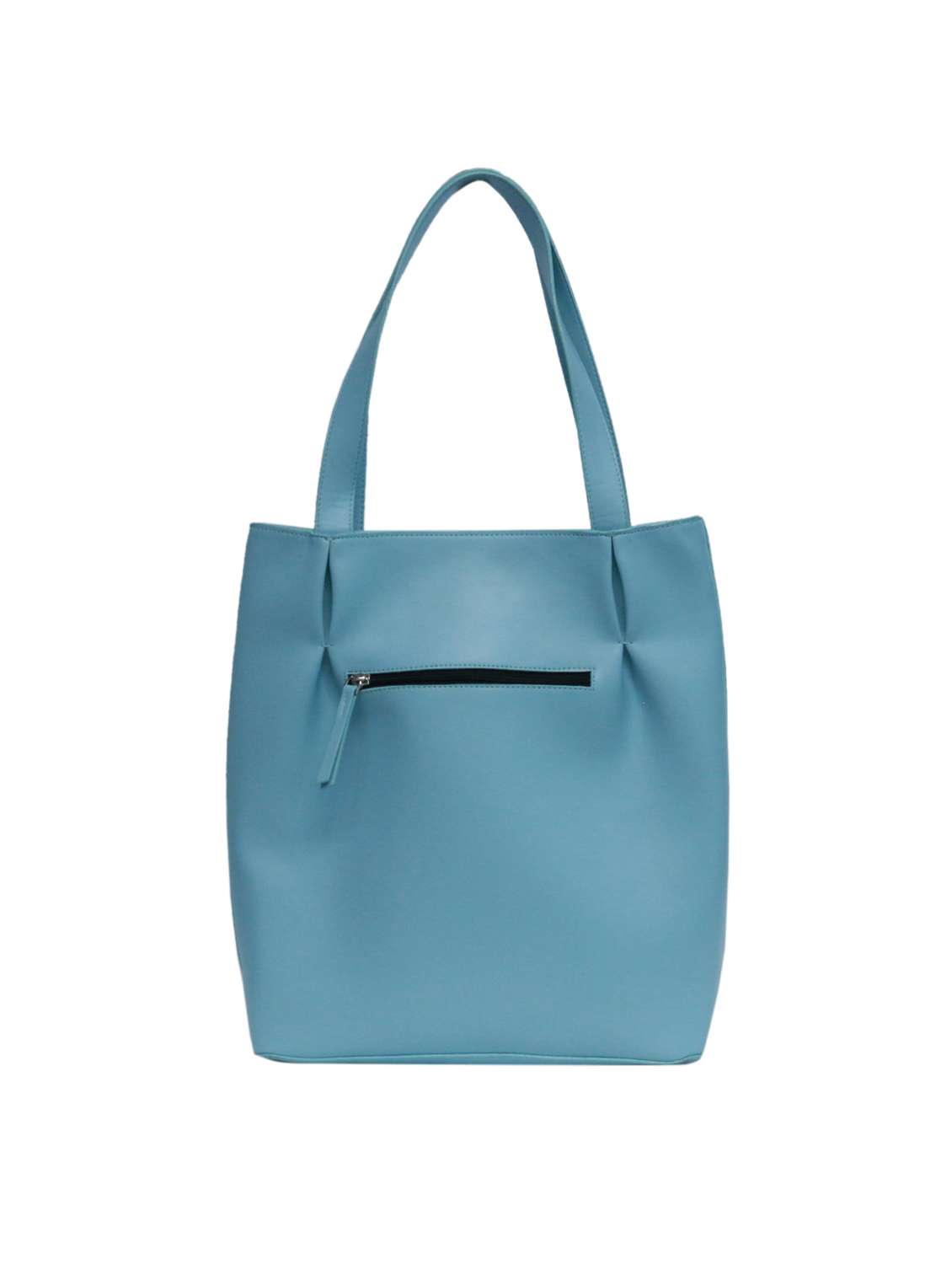 blue leatherette (pu) regular tote
