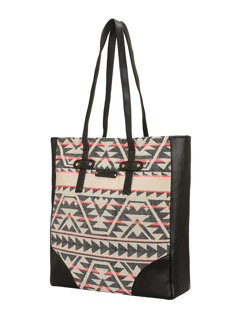 black canvas regular tote - 15544306 - Standard Image - 3