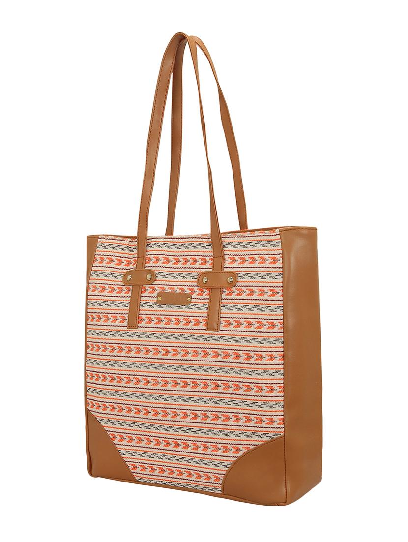 orange canvas regular tote - 15544310 - Standard Image - 3