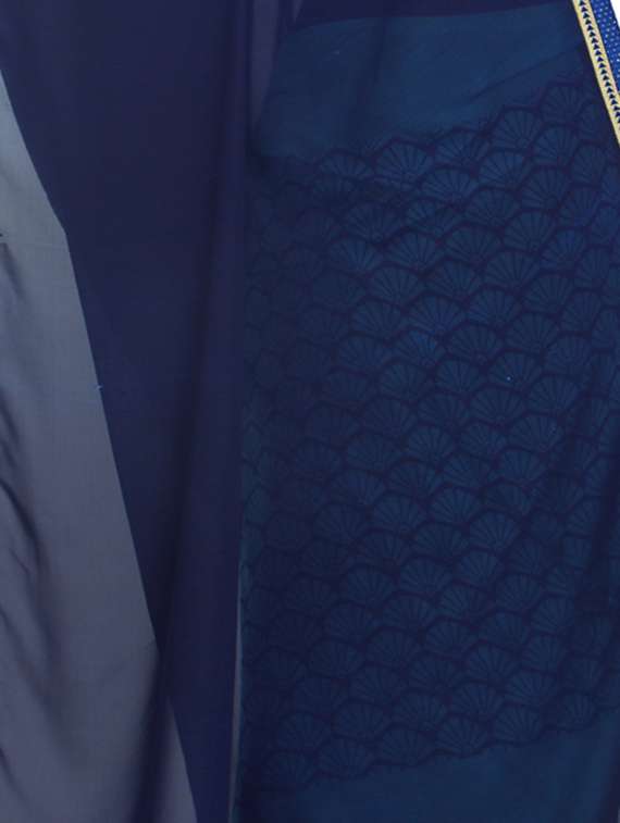 printed half and half saree with blouse - 15544360 -  Standard Image - 3