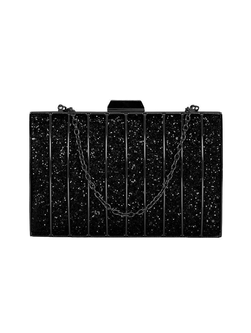 black metal box clutch - 15544776 - Zoom Image - 0