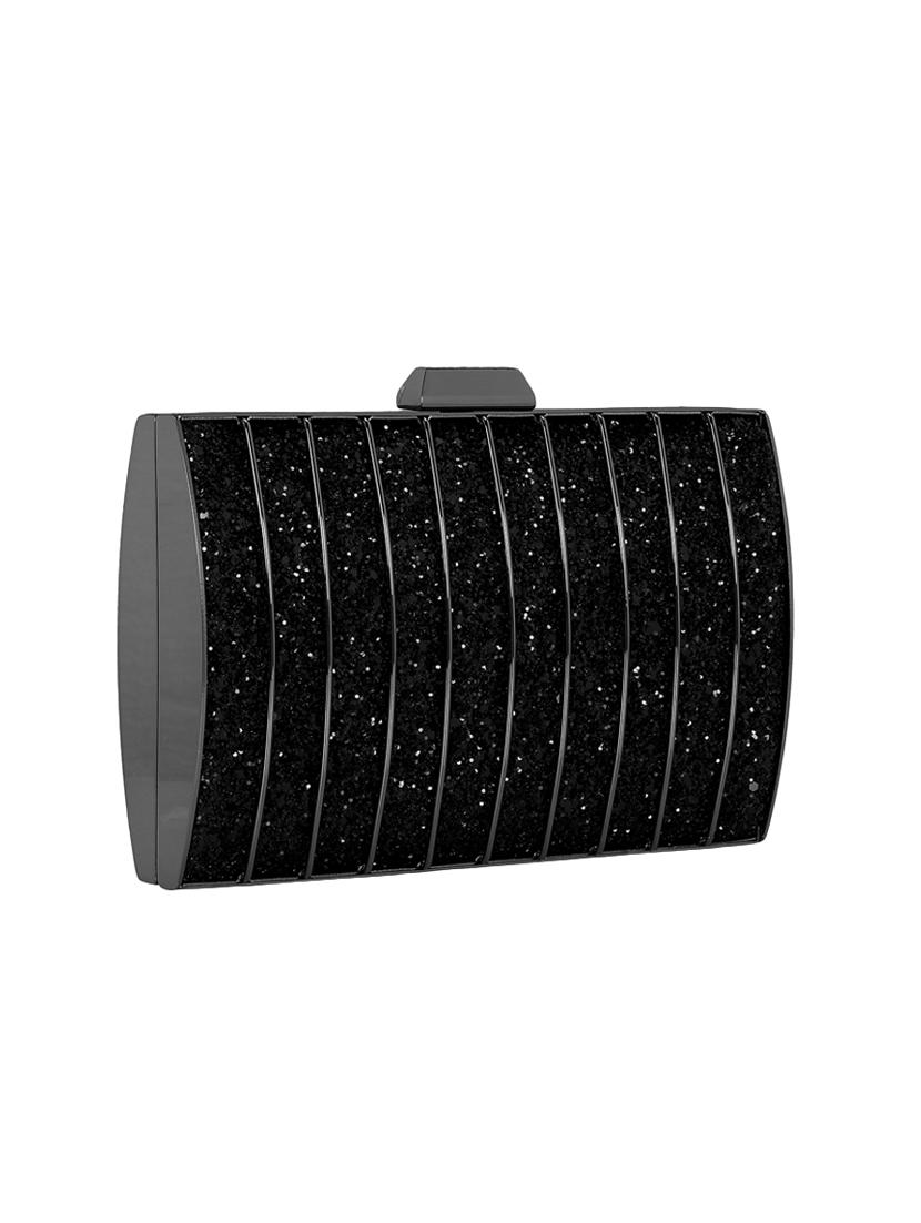 black metal box clutch - 15544776 - Standard Image - 3