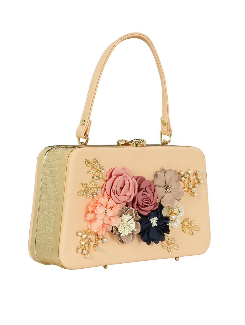 beige leatherette (pu) regular clutch - 15544779 - Standard Image - 3