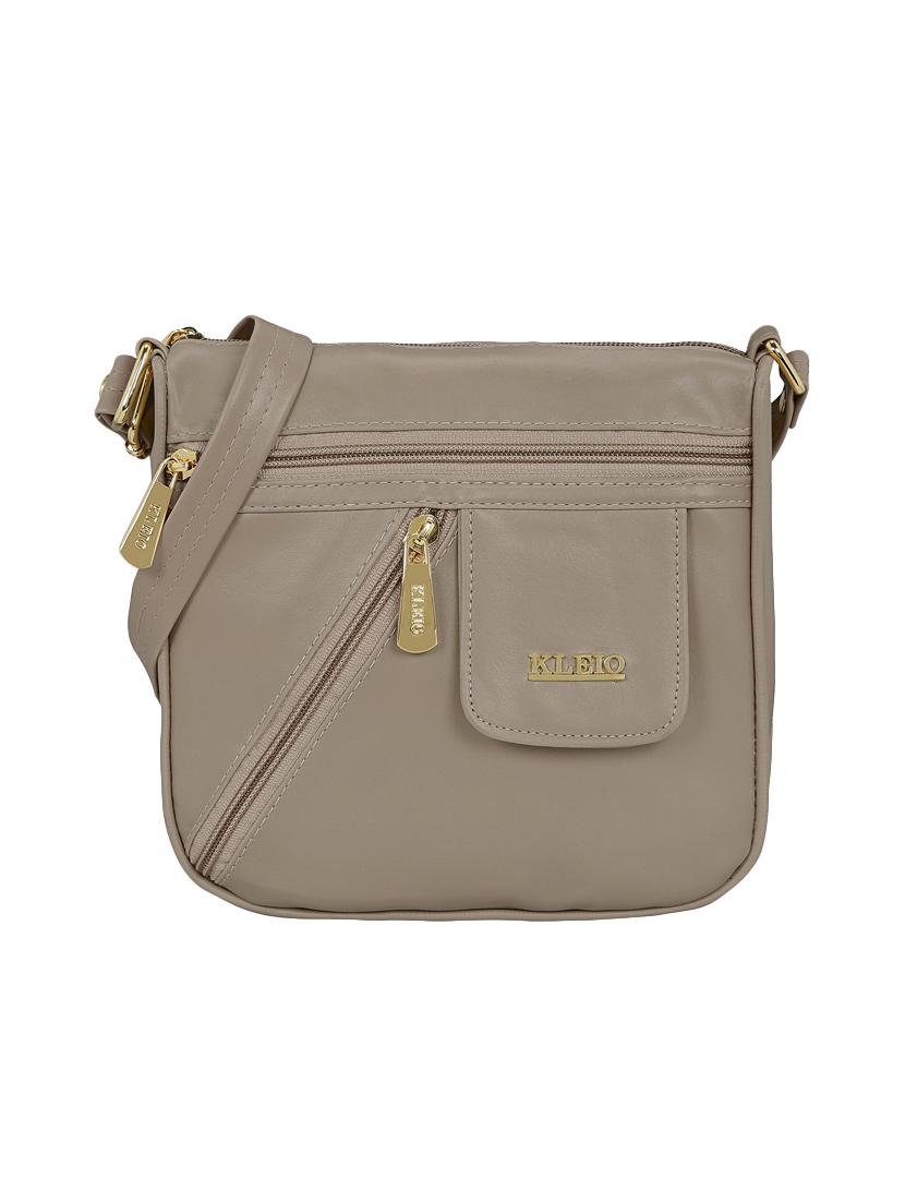 grey leatherette (pu) sling bag - 15544963 -  Zoom Image - 0