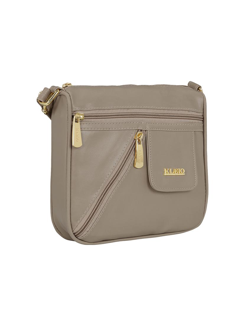 grey leatherette (pu) sling bag - 15544963 - Standard Image - 3