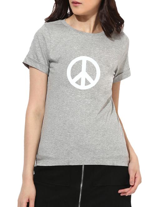 turn-up sleeved graphic tee - 15545602 - Standard Image - 0