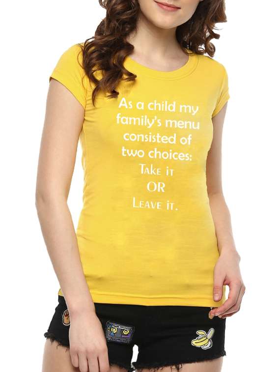 letter print cap sleeved tee - 15545635 - Zoom Image - 0