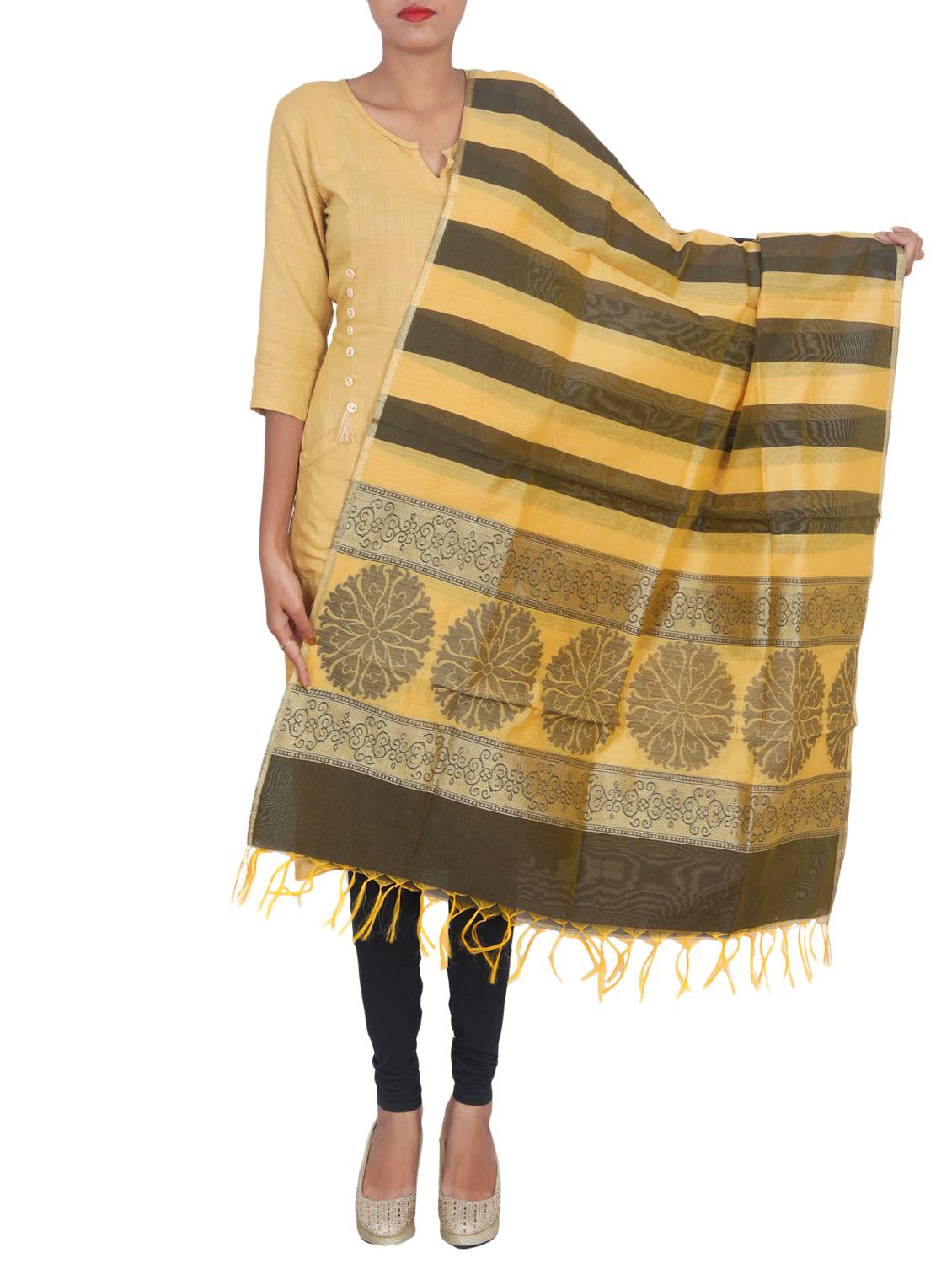 banarasi dupatta with tassels - 15545844 -  Zoom Image - 0