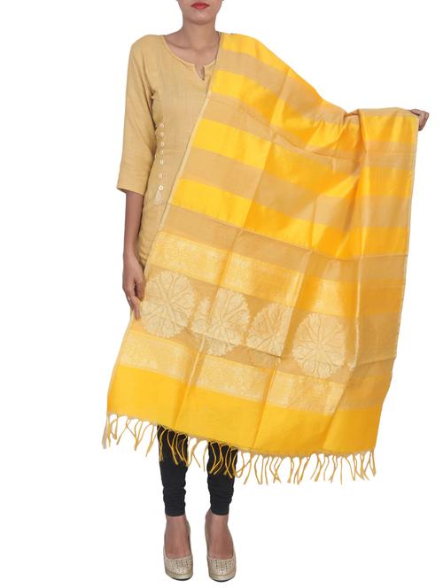 banarasi dupatta with tassels - 15545846 -  Standard Image - 0