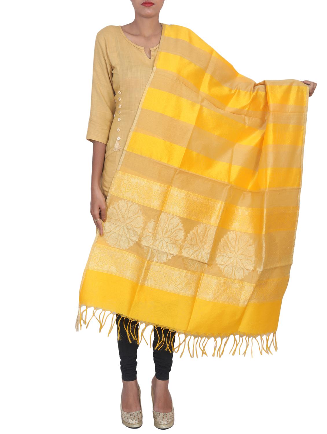 banarasi dupatta with tassels - 15545846 -  Zoom Image - 0