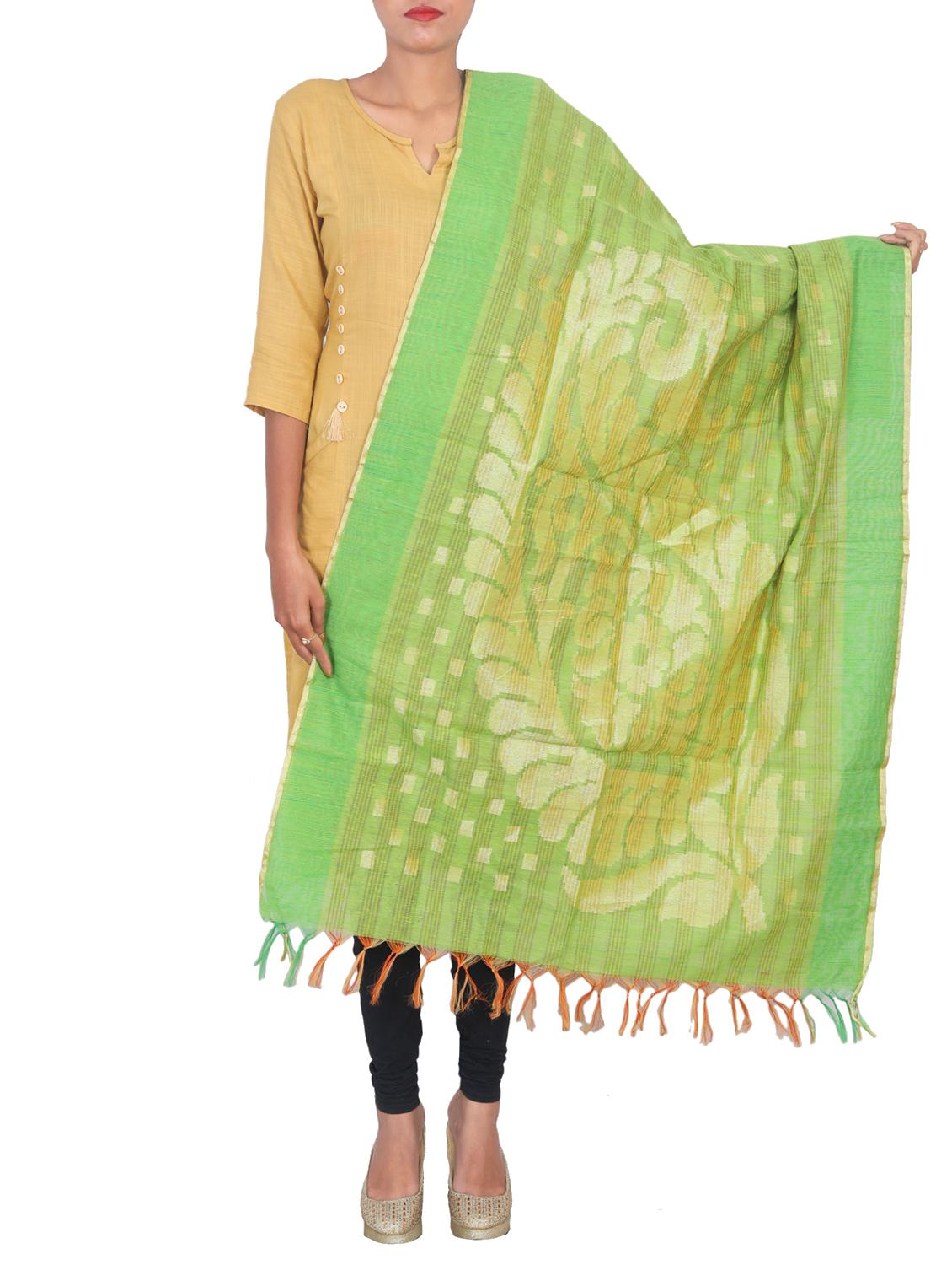 banarasi dupatta with tassels - 15545850 -  Zoom Image - 0