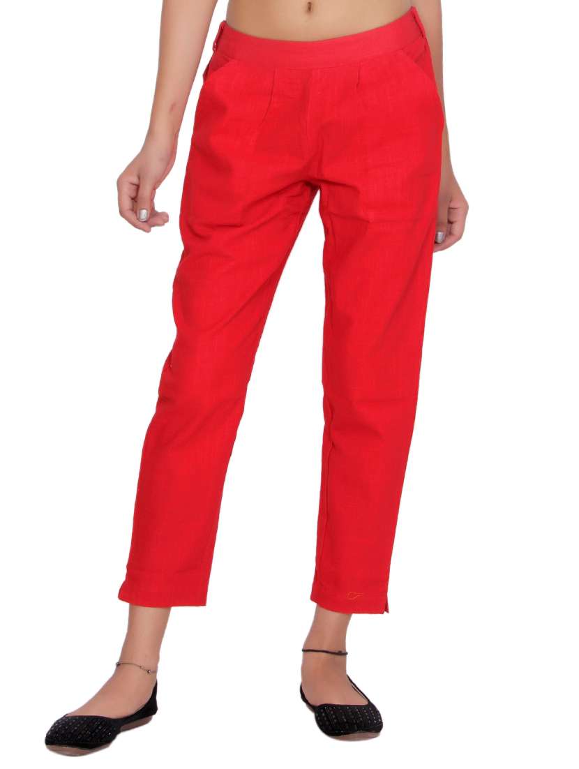mid rise pleated trouser