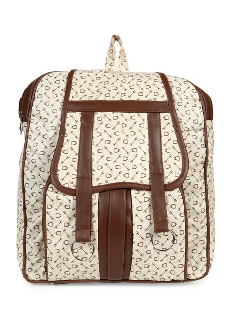 beige leatherette (pu) fashion backpack - 15546003 -  Standard Image - 0
