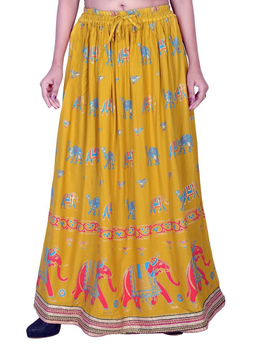 printed flared skirt - 15546224 - Zoom Image - 0