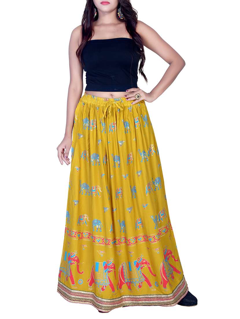 printed flared skirt - 15546224 - Standard Image - 3