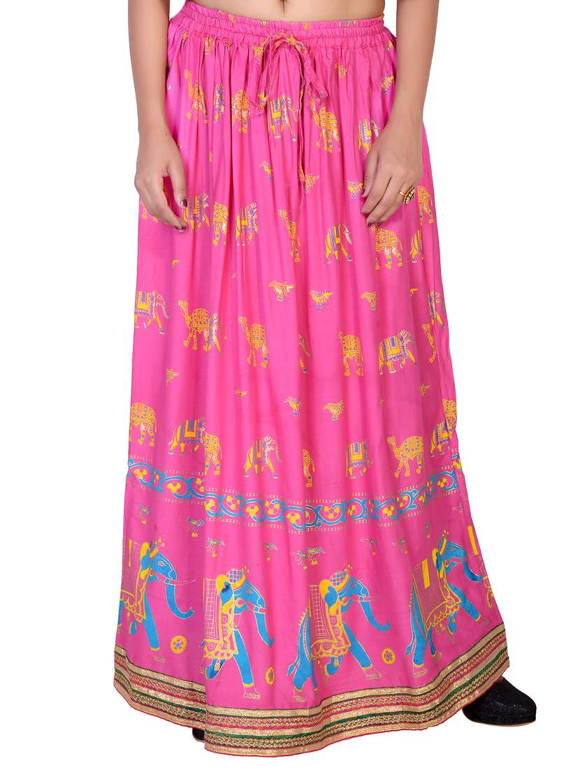 printed flared skirt - 15546226 - Zoom Image - 0