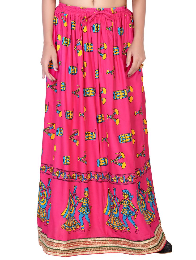conversational printed flared skirt - 15546232 - Zoom Image - 0