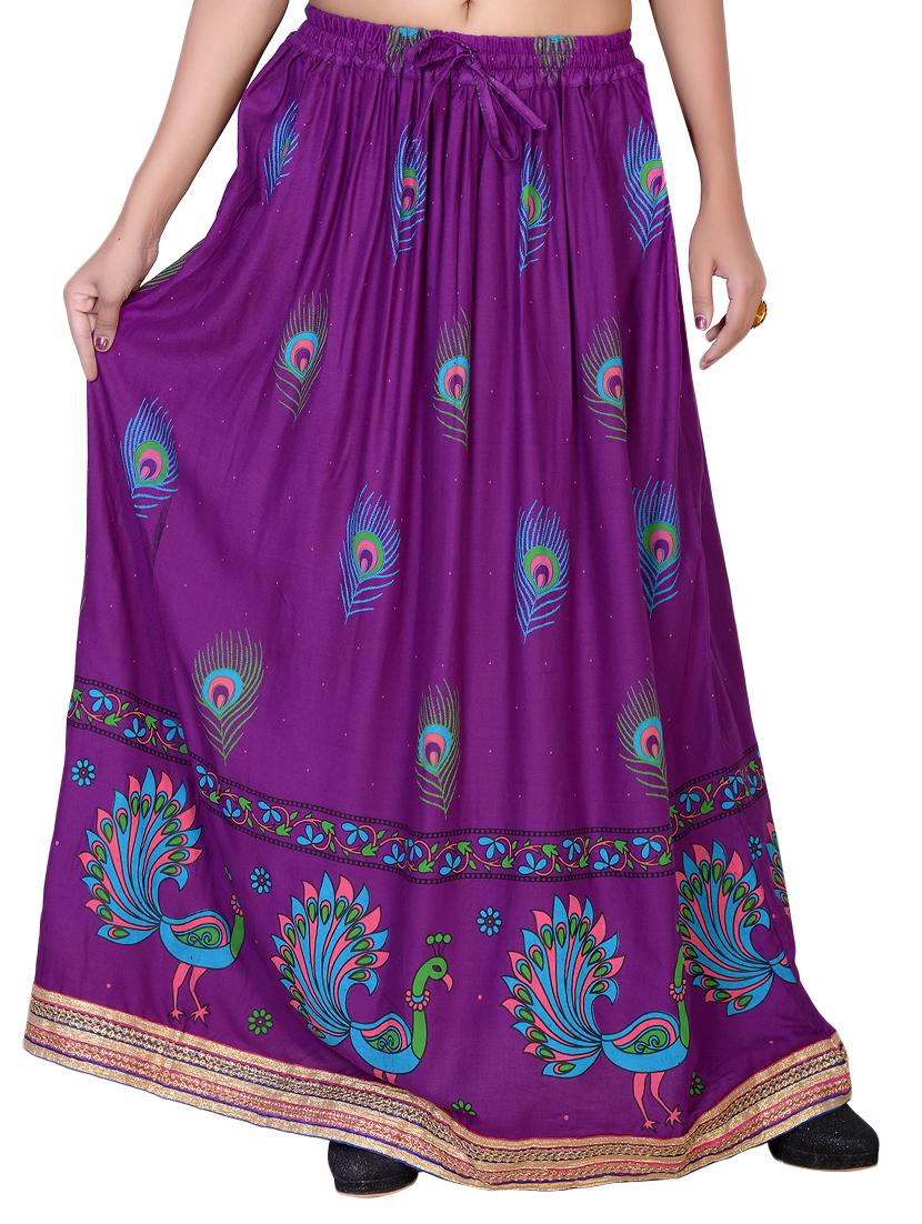 conversational printed flared skirt - 15546247 - Zoom Image - 0