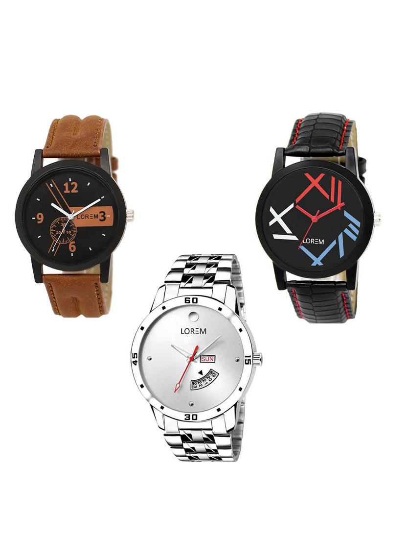 set of 3 analog watch combo -(lk-01-12-103) - 15549737 - Zoom Image - 0