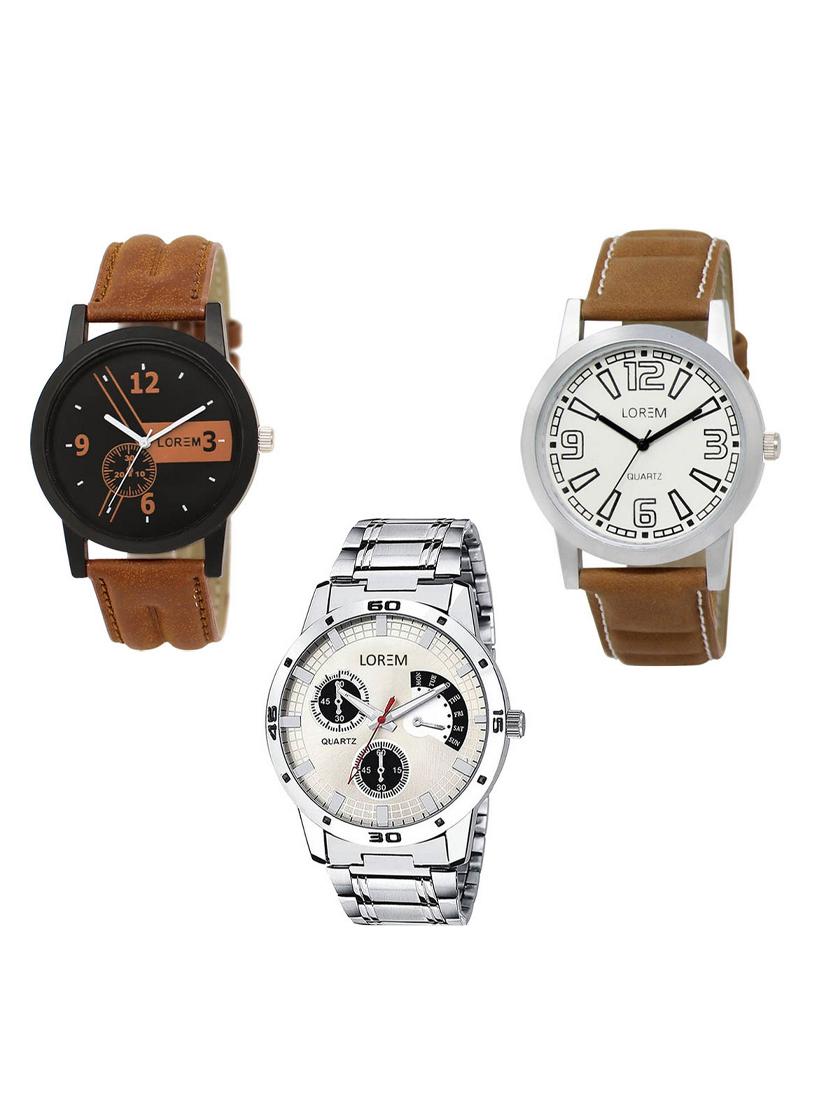 set of 3 analog watch combo -(lk-01-15-101) - 15549753 - Zoom Image - 0