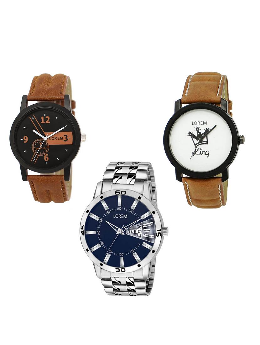 set of 3 analog watch combo -(lk-01-18-102) - 15549772 - Zoom Image - 0