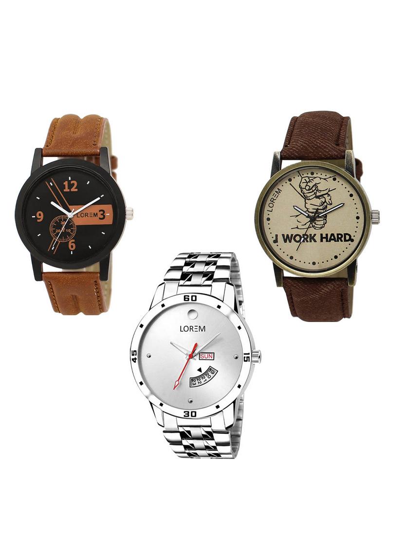 set of 3 analog watch combo -(lk-01-29-103) - 15549833 - Zoom Image - 0