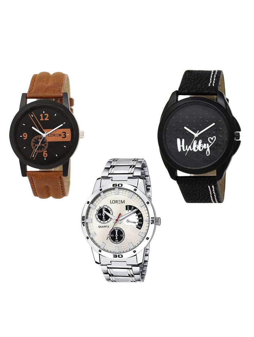 set of 3 analog watch combo -(lk-01-31-101) - 15549841 - Zoom Image - 0