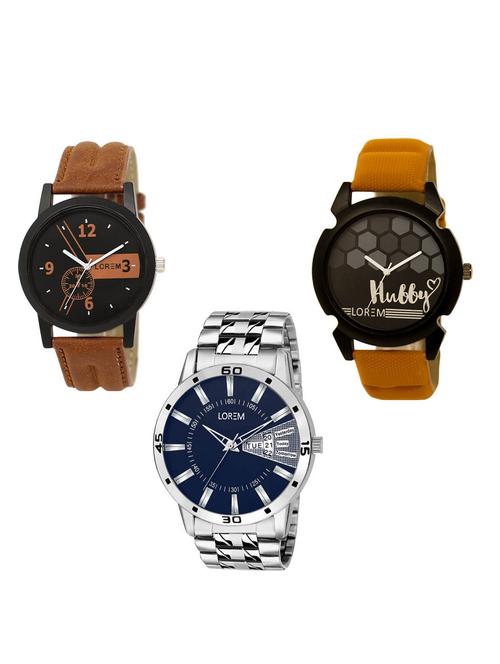 set of 3 analog watch combo -(lk-01-32-102) - 15549849 -  Standard Image - 0