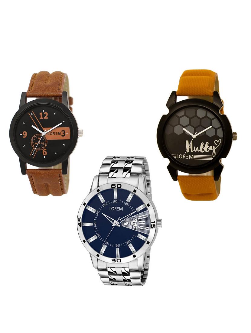 set of 3 analog watch combo -(lk-01-32-102) - 15549849 -  Zoom Image - 0