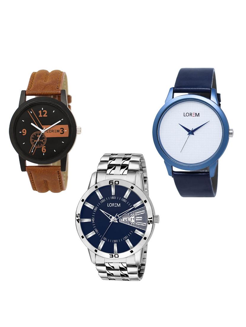 set of 3 analog watch combo -(lk-01-33-102) - 15549854 -  Zoom Image - 0