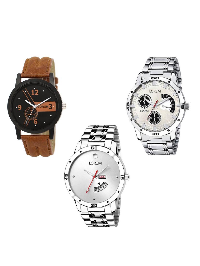 set of 3 analog watch combo -(lk-01-101-103) - 15549866 -  Zoom Image - 0